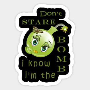 Kawai Sensitive Girl means business Sticker